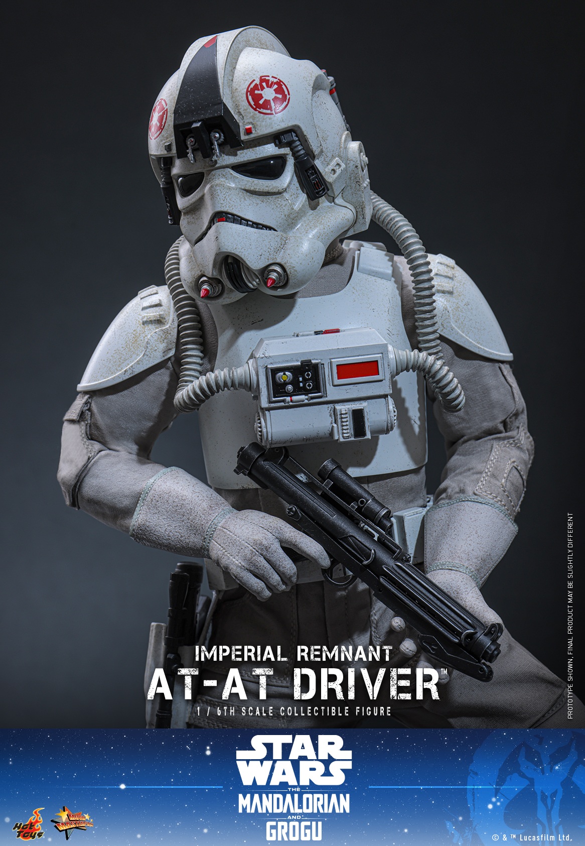 Pre-Order Hot Toys Star Wars Mandalorian & Grogu Imperial Remnant AT-AT Driver Sixth Scale Figure MMS845